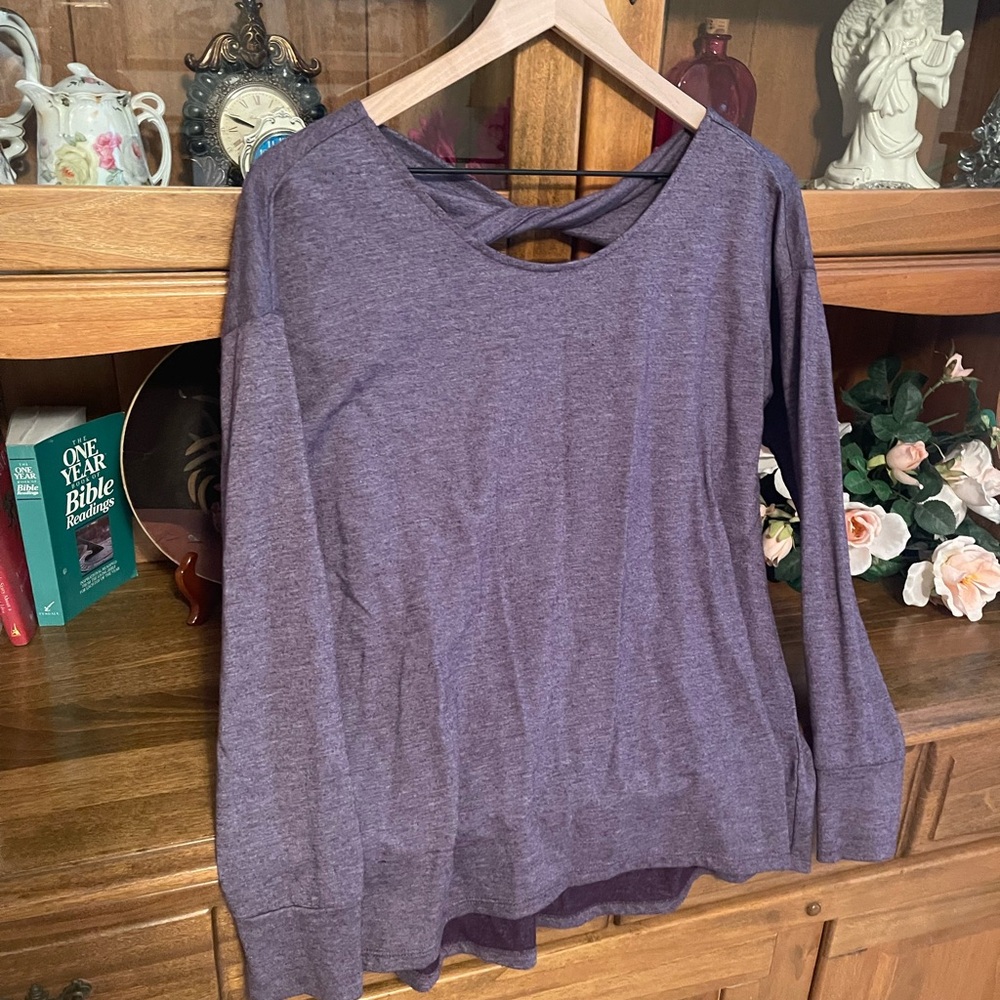 Grace & Lace Purple Long Sleeve Top